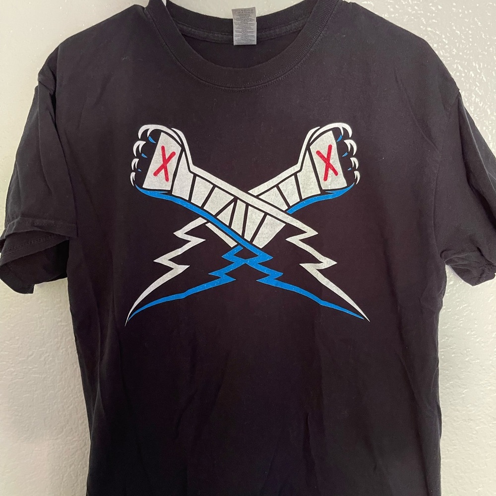 Retro WWE CM Punk Chicago Shirt - Black - Men’s Large